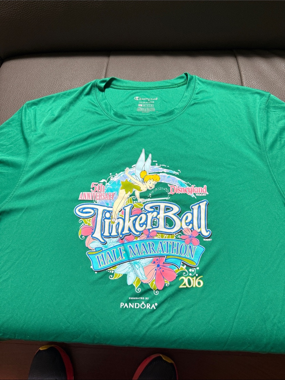 Champion Green Tinker Bell Half Marathon Tee - 2016